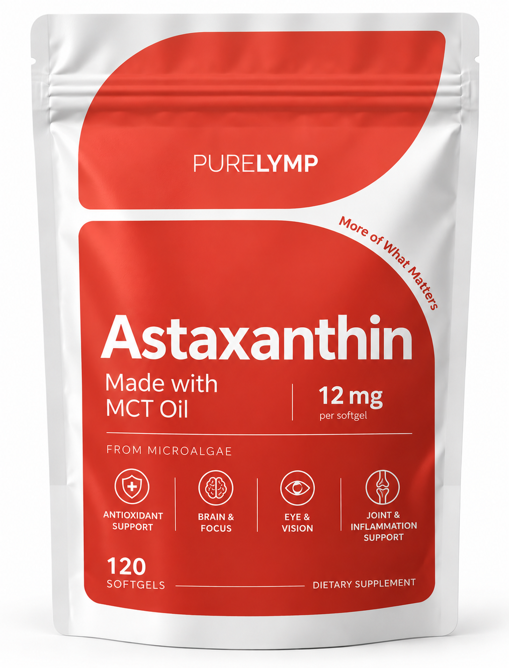 PureLymp® Astaxanthin - Nature’s Most Powerful Antioxidant for Whole Body Support & Cellular Protection