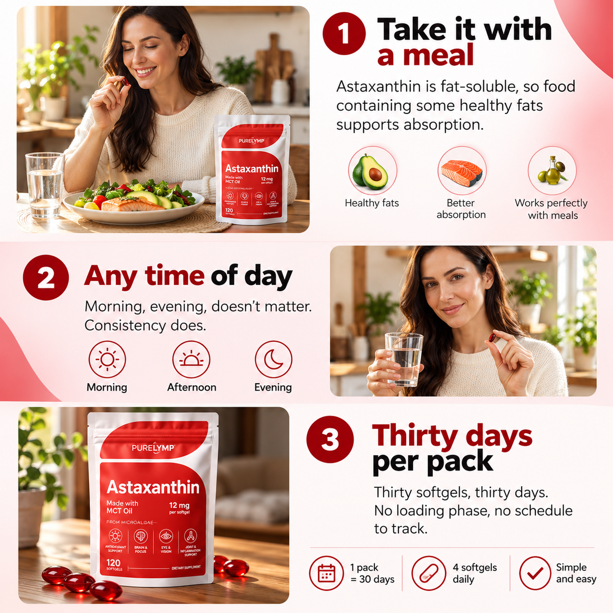 PureLymp® Astaxanthin - Nature’s Most Powerful Antioxidant for Whole Body Support & Cellular Protection