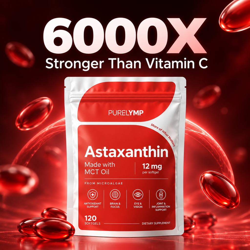 PureLymp® Astaxanthin - Nature’s Most Powerful Antioxidant for Whole Body Support & Cellular Protection